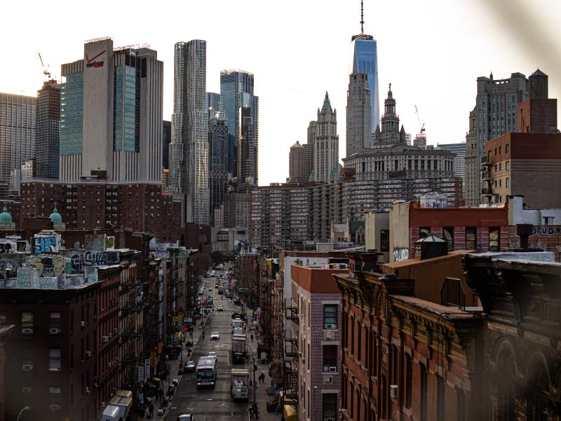 Manhattan Bridge Skyline